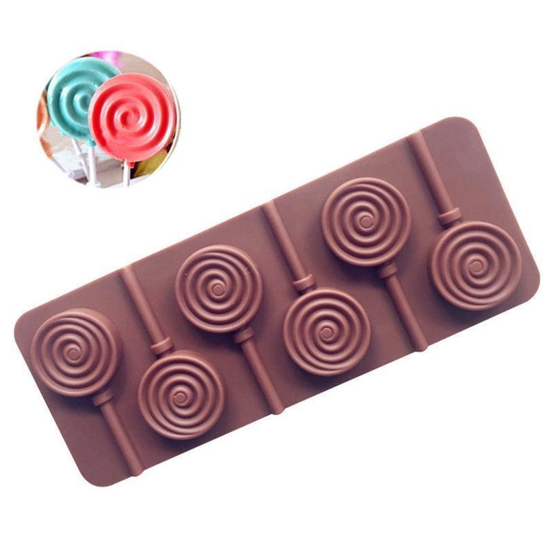 Candy Moulds Round Lollipop Shape Silicone Mold Lollipop Moulds Home DIY Gadgets