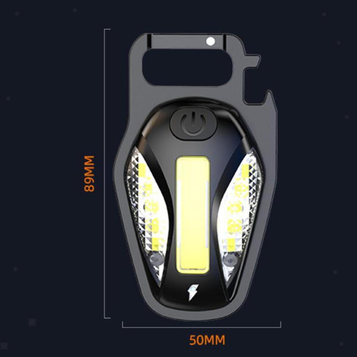 Compact LED Keychain Torch Magnetic COB  for Daily Use Working