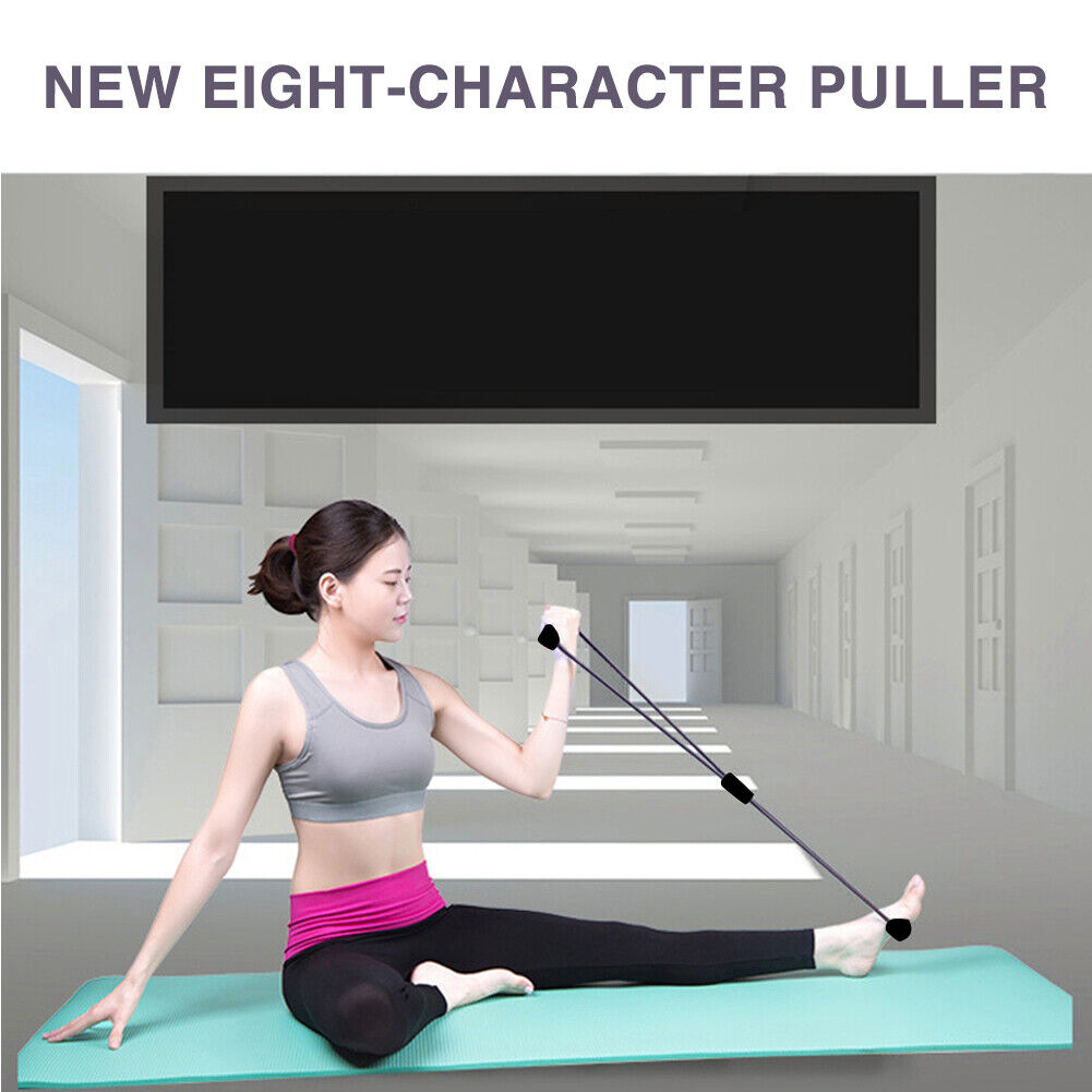 Yoga Resistance Exercise Bands 8 Shaped Muscle Training Pull Tension Rope