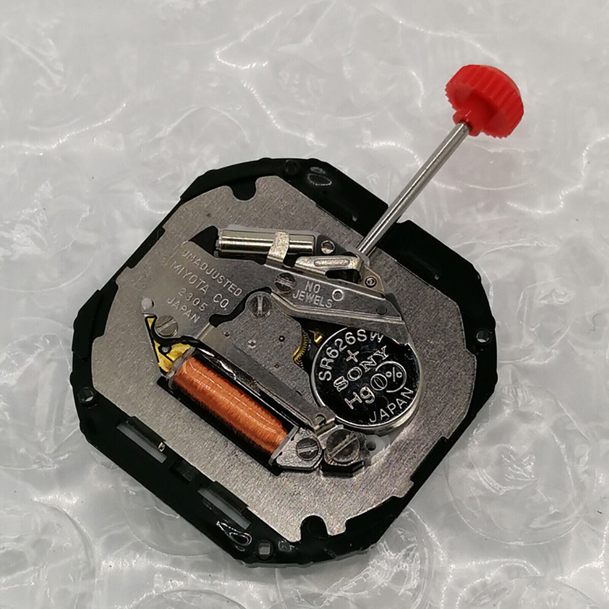 For Miyota 2305 Quartz Watch Movement 3 Pin 3 O'clock Dual Calendar Accessories
