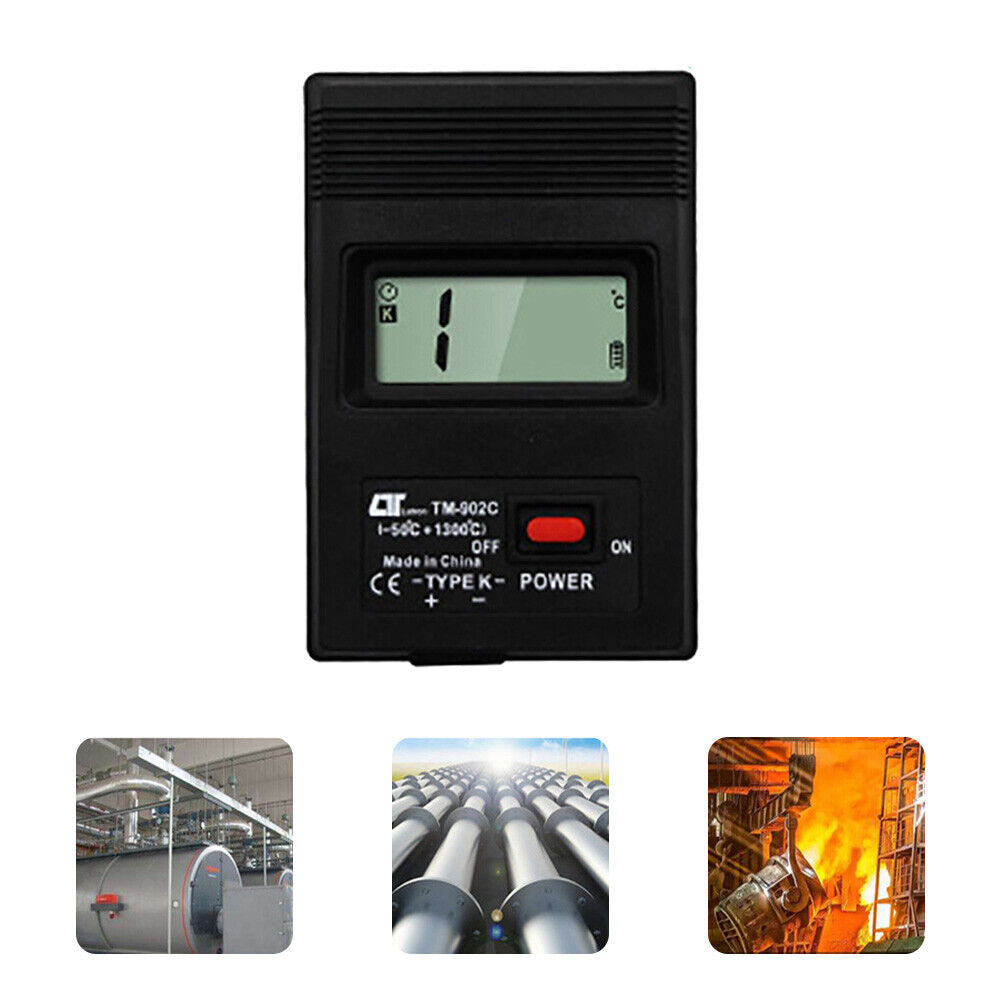 TM-902C Temperature Controller Pyrometer K Type Thermocouple Probe Detector