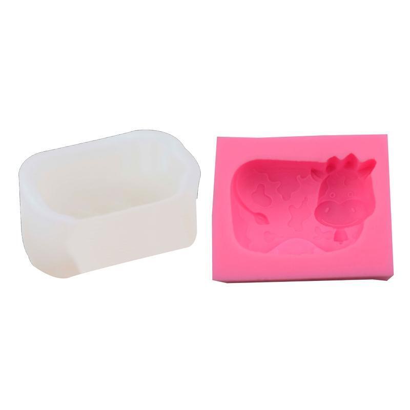 Ice Cube Soap Molds Cute Cows for Making Candle Gumpaste Chocolate Dough Gift