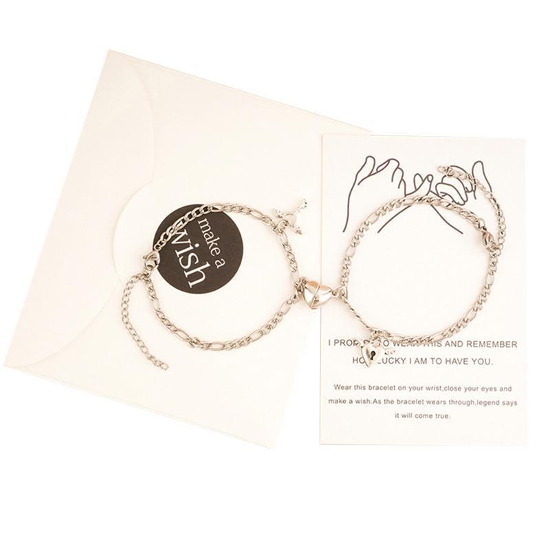 Creative Personality Bracelets Magnetic Couples Bracelets Set Charm Bracelet