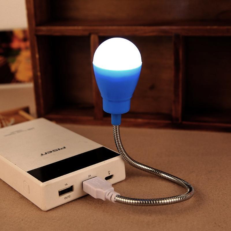Protable Mini USB LED Light 360 Degree Flexible Night  Lamp for Laptop Camping