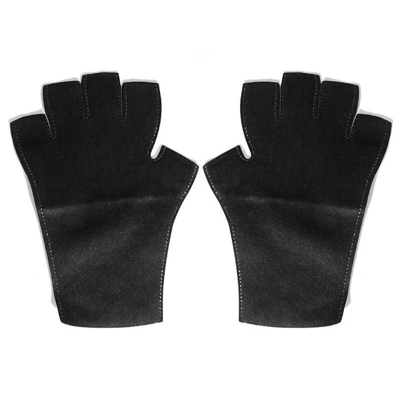 Fingerless Anti UV Radiation Protection Glove Gel Manicure Glove Nail Dryer Tool