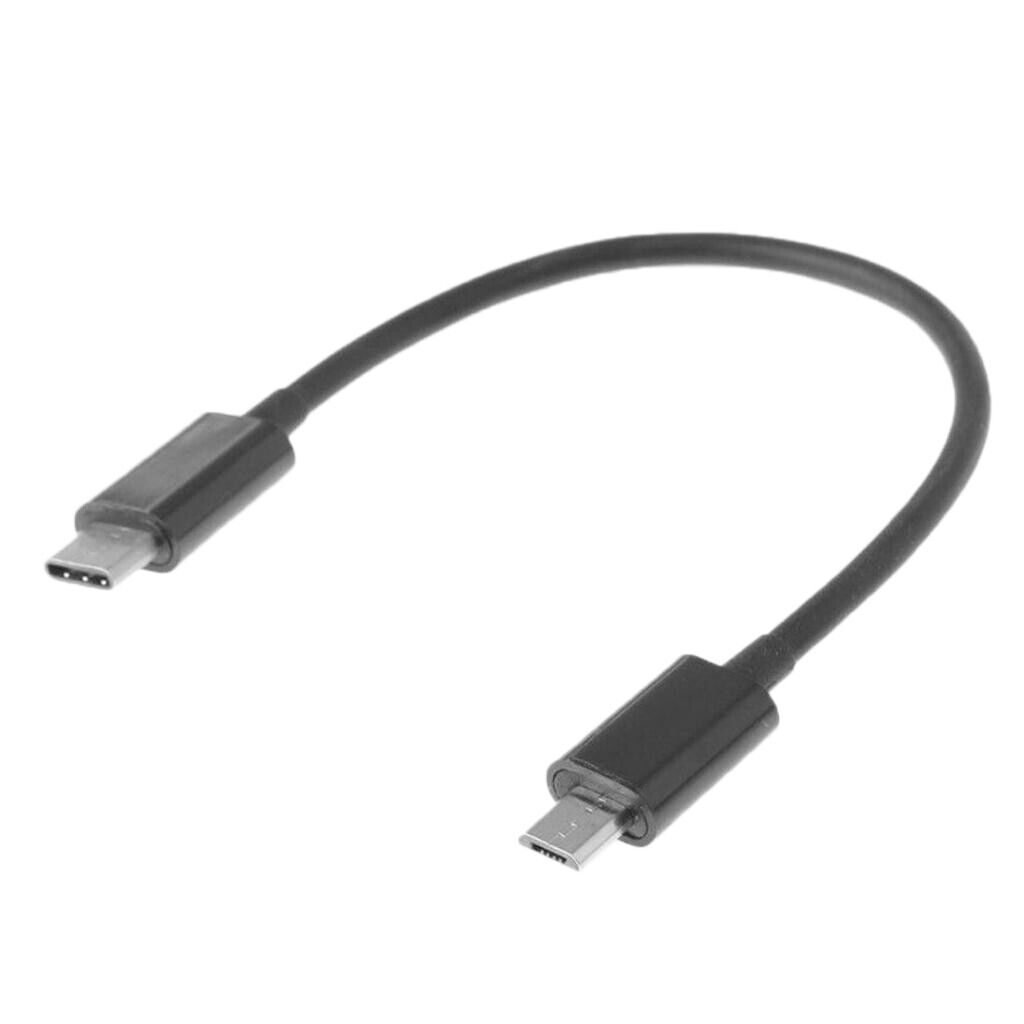 0.25m Micro USB to Type C Cable Charger Data Transfer Adapter for Cellphones