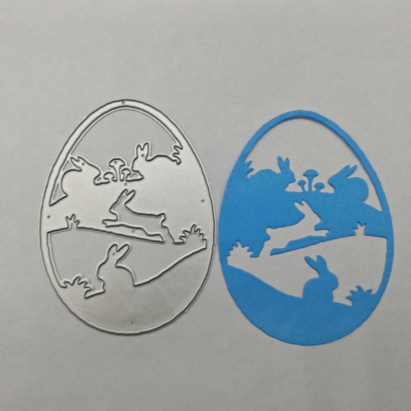 Easter Egg Bunny Metal Cutting Dies Stencil DIY Scrapbooking Album Paper Card