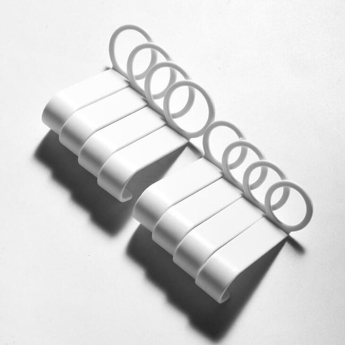 8Pcs  Gel Bottle Rack Hook Plastic Shampoo Holder Hook for Bathroom
