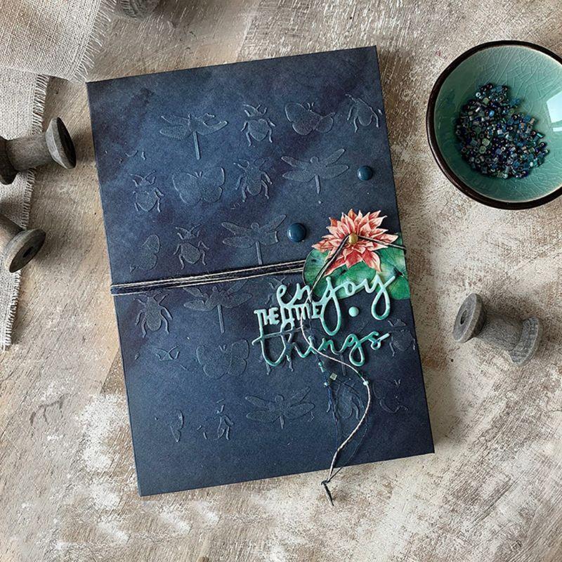 Enjoy the Time Things Metal Cutting Dies Stencil Scrapbooking DIY Album Stamp
