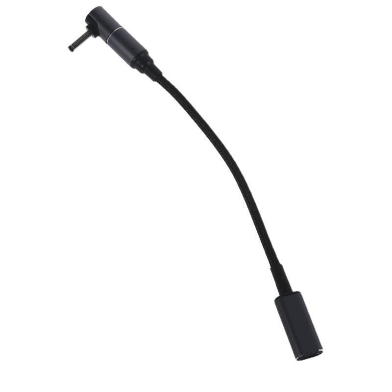 100W Magnetic Type-C to 3.5x1.35mm Converter 19cm Length Laptop Charging Cable