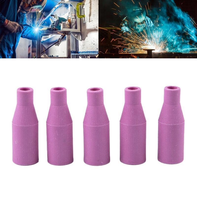 5 Pcs Welding Gun Tip Nozzle MB15AK MIG/MAG Gas Ceramic Nozzle for Welding Torch
