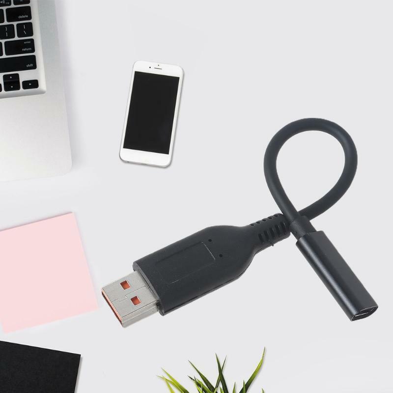 USB/Type C Female Adapter Converter Laptop Charging Cable Fit for Yoga 3