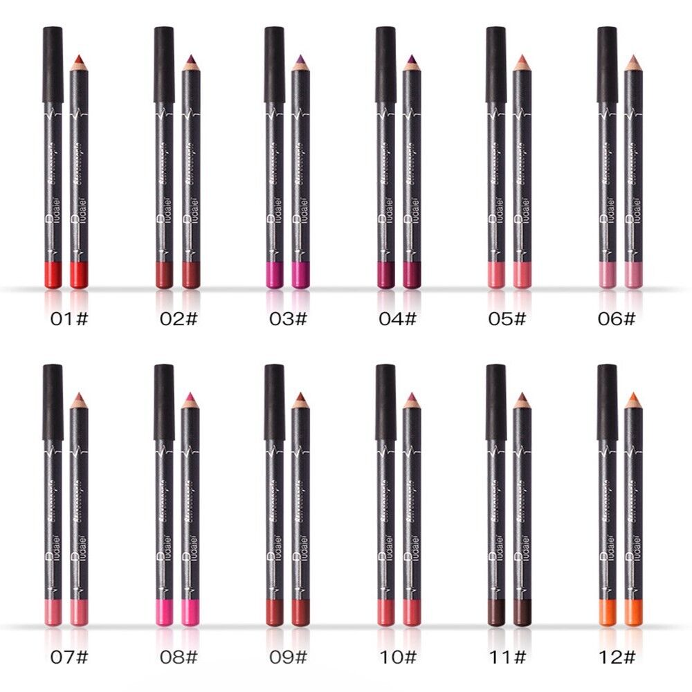Waterproof Longlasting Beauty Lip Pen Lip Liner Pencil Set Matte Cosmetic