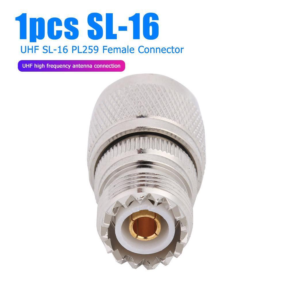 N Type L16 Male Plug to UHF SL-16 PL259 Female RF Coax Adapter Connector
