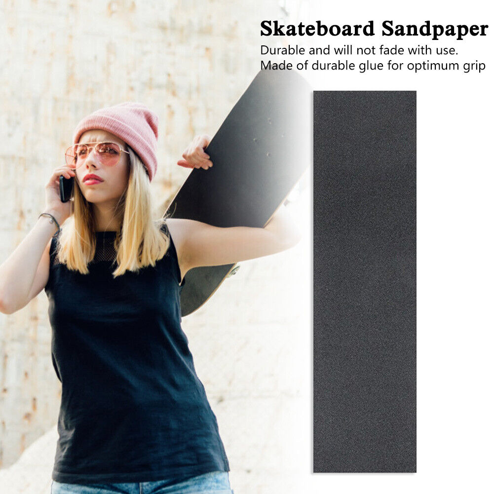 Durable Black Skateboard Sandpaper Non-Slip Skate Board Decks Grip Tape