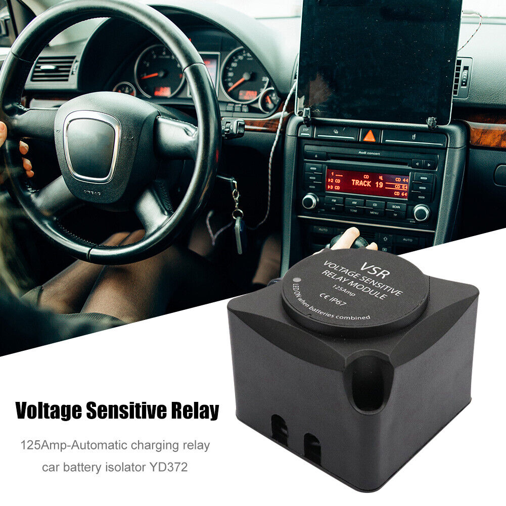 12V 140A Voltage Sensitive Split Charge Relay VSR Battery Isolator Charge