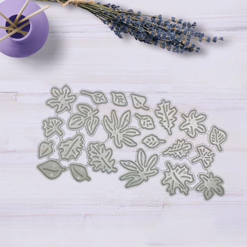 Leaves Cutting Dies Plant Leaf Embossing Die Cuts Templates for Gift Card Making