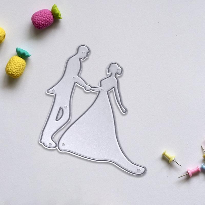 Lovers Metal Cutting Dies Stencil DIY Scrapbook Album Paper Card Template Mold