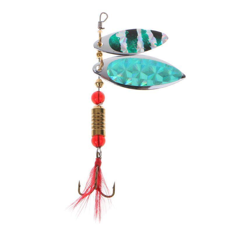 1pc New Sinking Lifelike Fishing Lure Paillette Tackle Treble Hook Spinner Bait