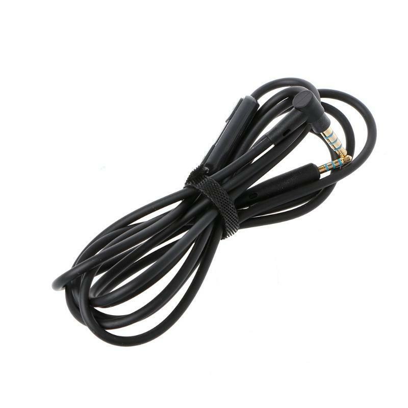 2.5mm To 3.5mm Audio Cable Replacement For QC25 Headphone With In-Line MIC