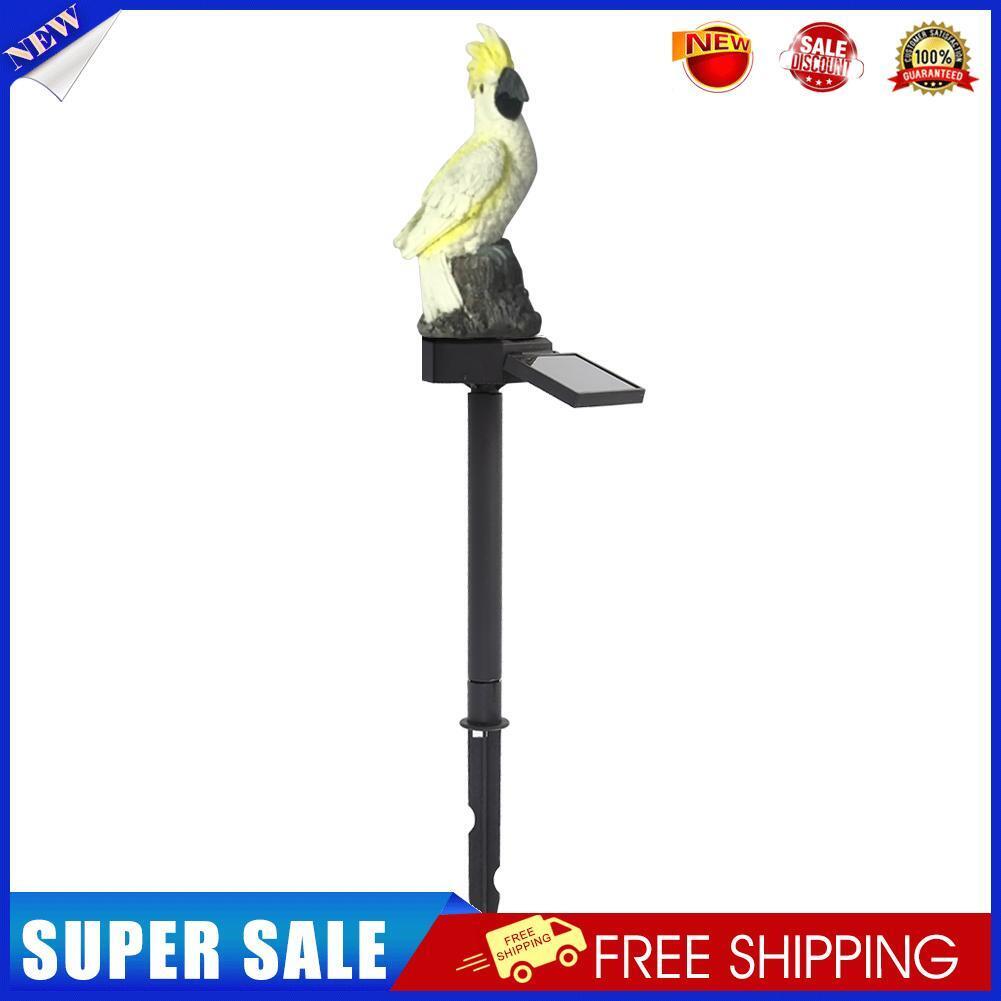 Solar Power LED Parrot Lawn Light Waterproof Garden Landscape Lamp (Yellow)