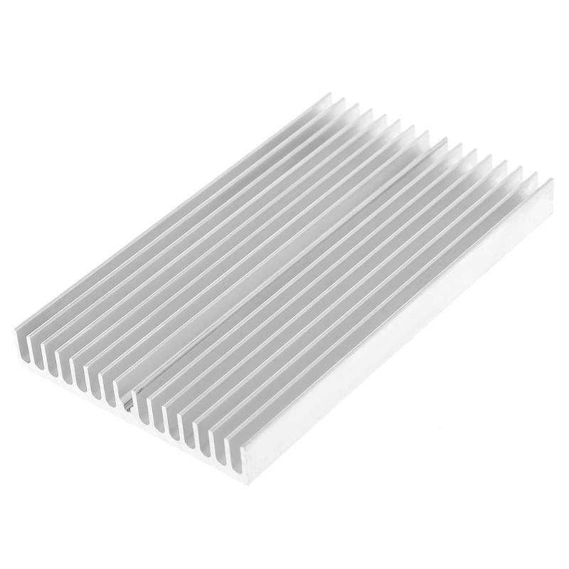 1 PC 100*60*10mm Aluminum Heat Sink DIY Cooler For IC Chip LED Power Transistor