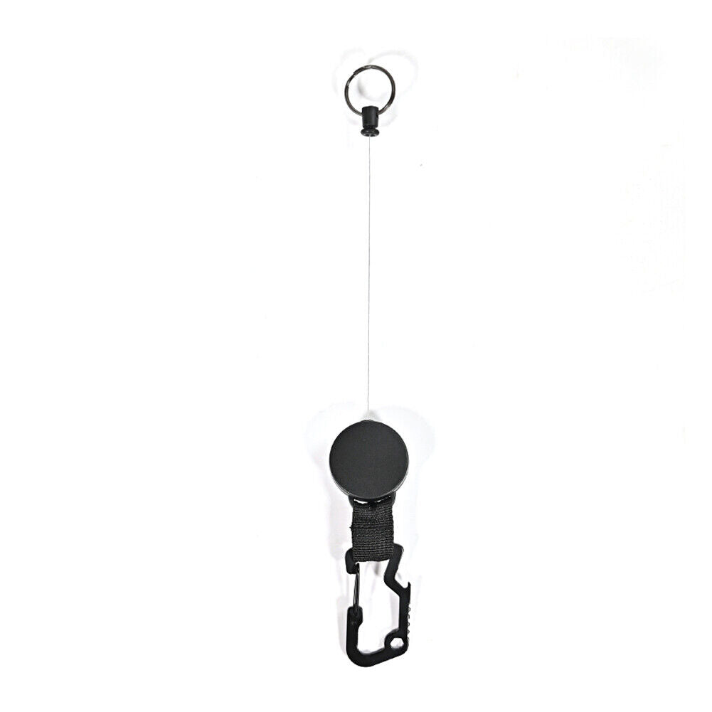 Retractable Elastic Wire Rope Outdoor Camping Burglar Anti-lost Keychain