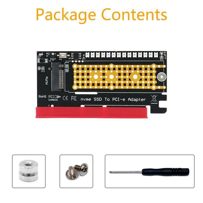 M2 NVME PCIE Adapter M.2 NVME SSD to PCI Express PCI-E X4 X8 X16 Riser Converter