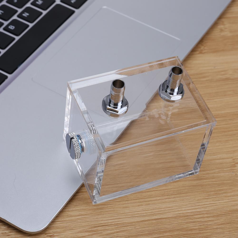 Water Tank for PC Water Cooling System with 2pcs Tube Connecters 1pc Block