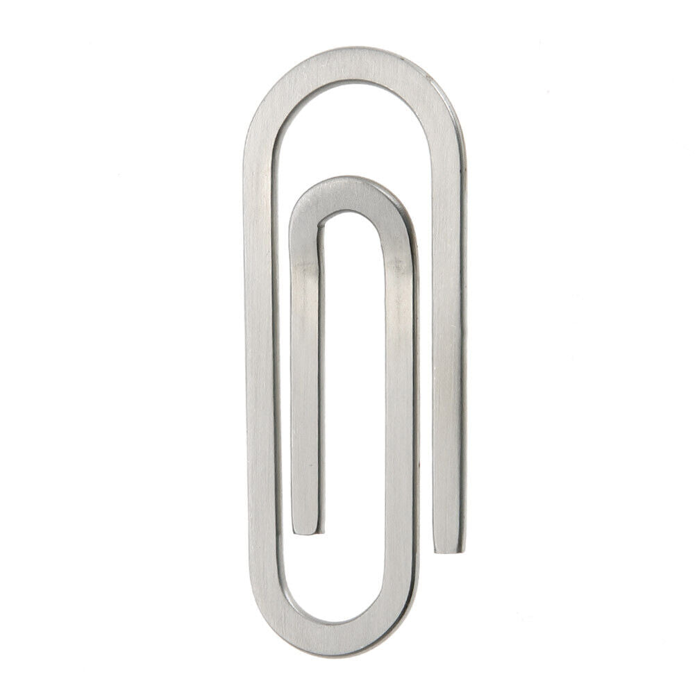 Stainless Steel Metal Money Clips Paper Clip Holder Folder