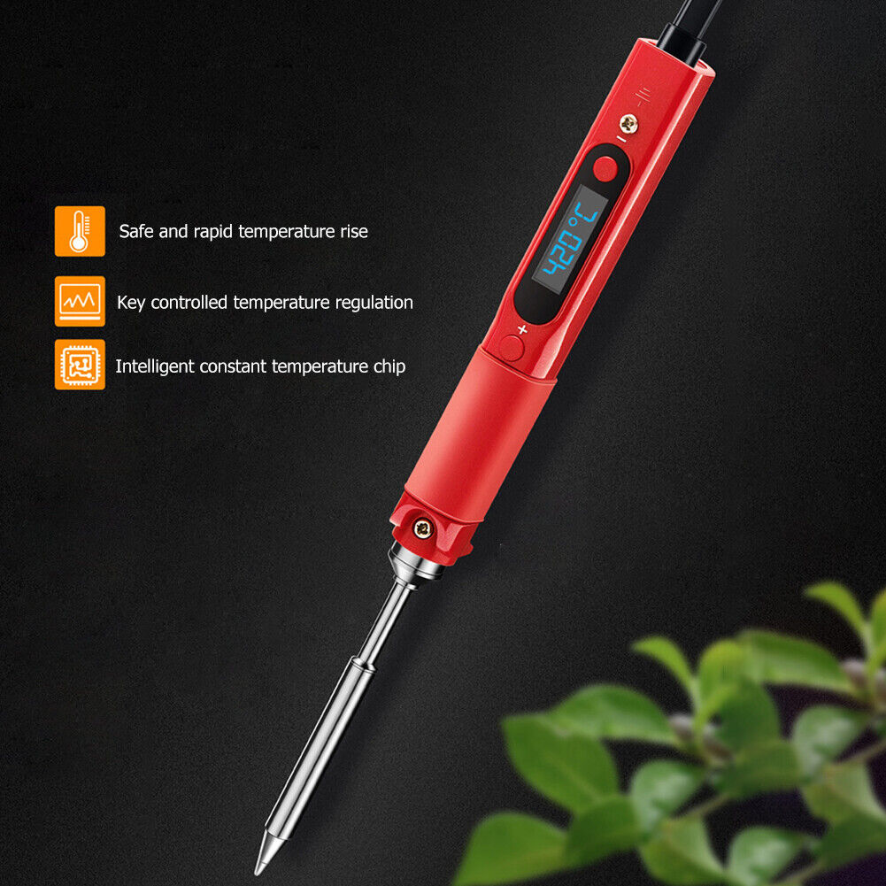 Adjustable Temperature Mini Soldering Iron 60W LED Display Electric Solder