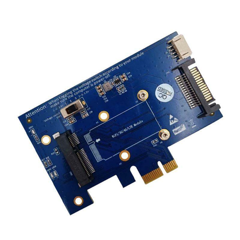 Mini PCI Express to PCI-E 1x Adapter with SIM Card Slot for WiFi 3G/4G/LTE Card