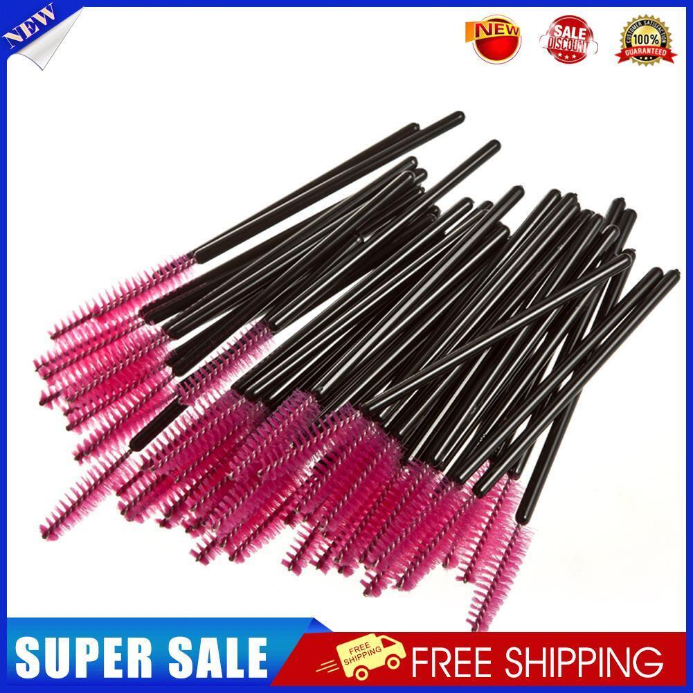 100pcs/bag Disposable Eyelash Brush Mascara Applicator Makeup Tools (Red)