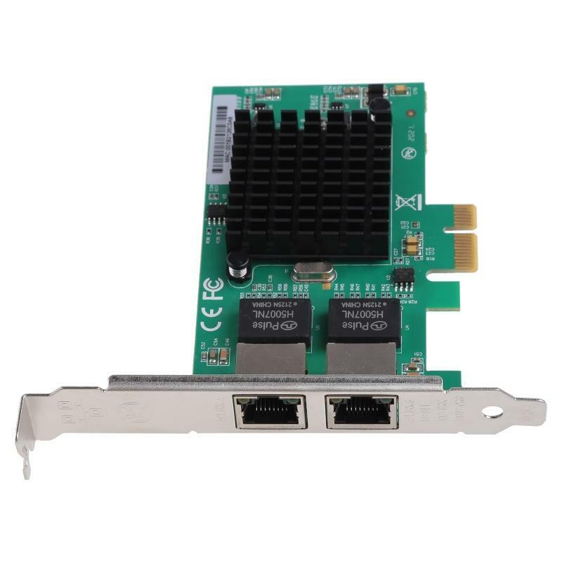 PCI-Express Dual Port 10/100/1000Mbps Gigabit Ethernet Card Server Adapter NIC