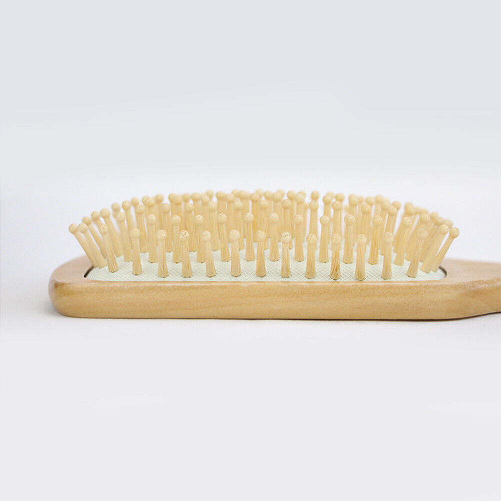 Wood Healthy Massage Anti-static Air Cushion Brush Hair Growth Comb (White)
