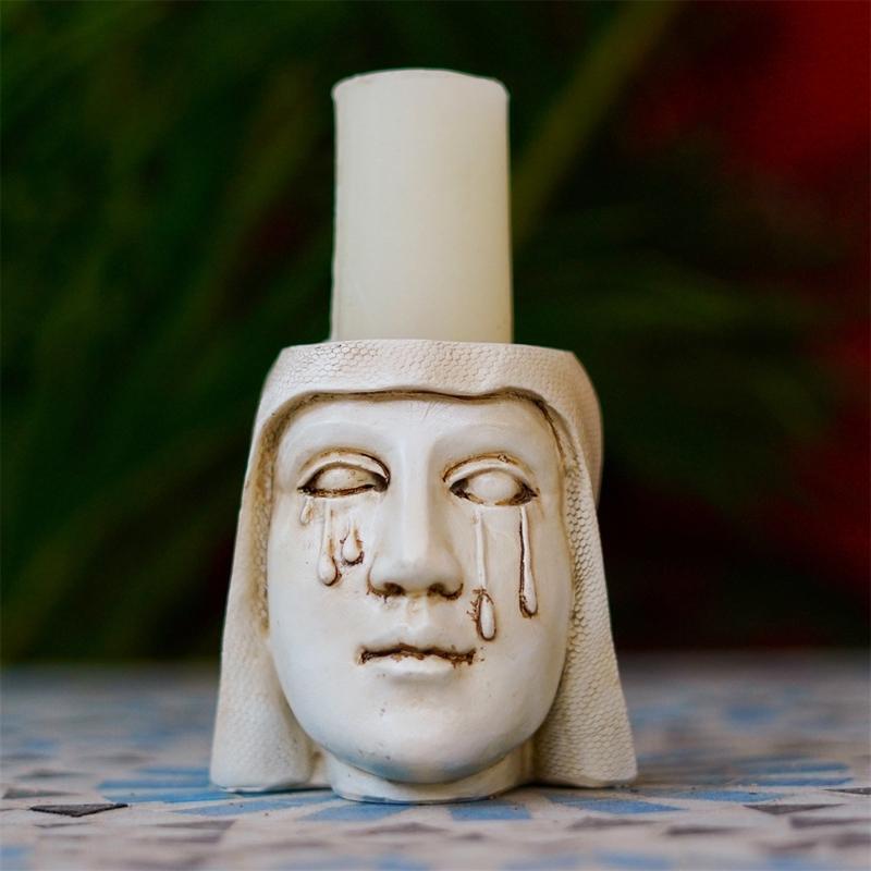 Holy Mother Crying Candle Holder Creative  Home Decoration Present