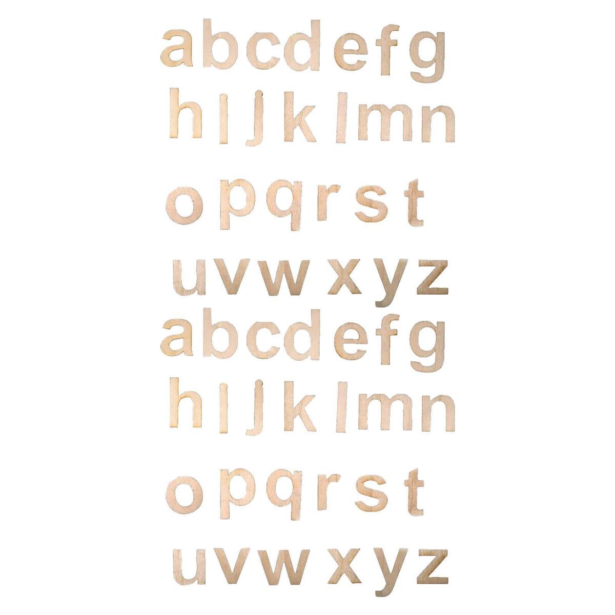 104Pcs Wooden Alphabet Letters for Christmas Party Decor Capital Letters