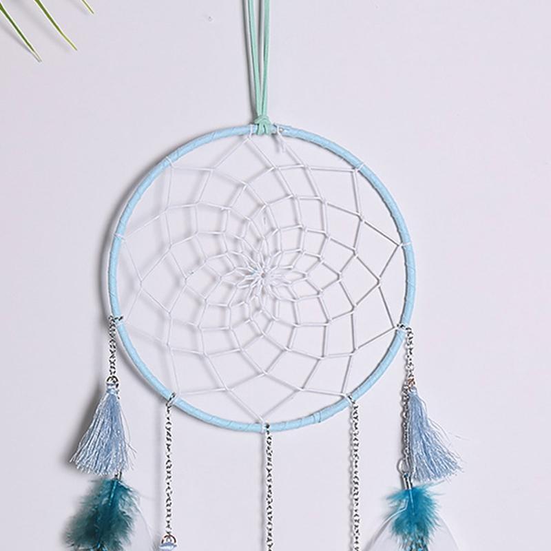 Handmade Dream Catchers with Feather Tassel Dreamcatcher Wall Hanging Decoration