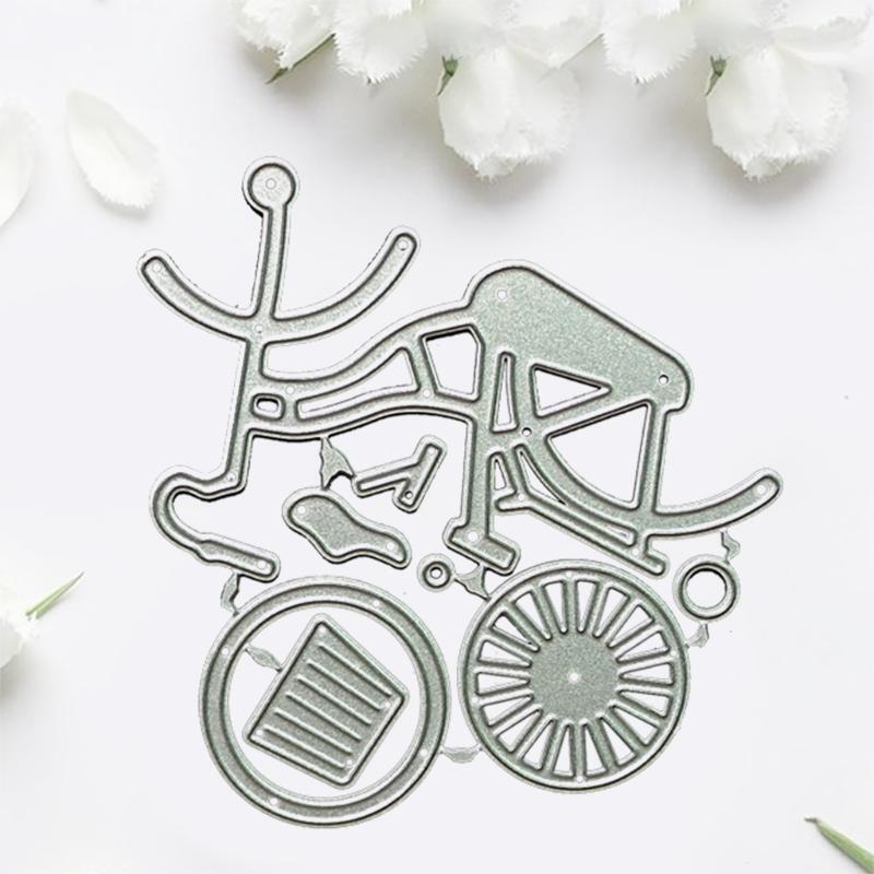Bicycle Metal Cutting Dies Stencil DIY Scrapbooking Album Paper Card Template