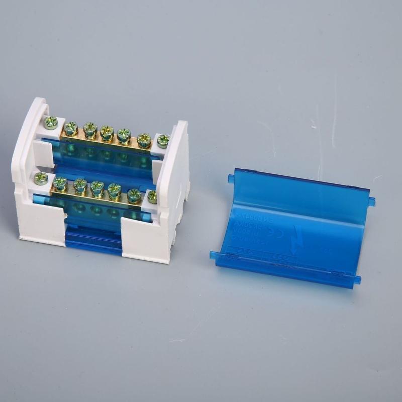 Din Rail Terminal Block Transparent Lid Power Distribution Protection Box