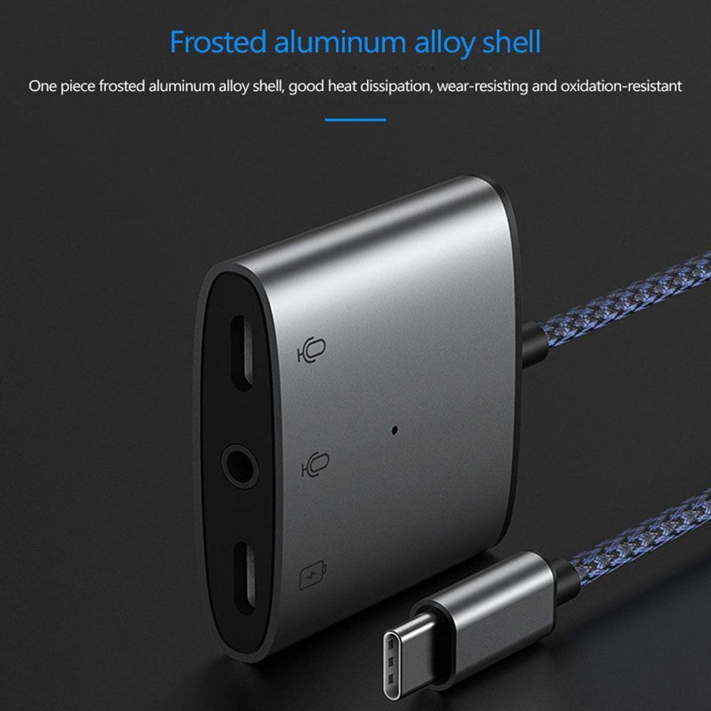 Fast Charging USB C to 3.5mm Converter Cable Type-C Audio Adapter Earphone Jack