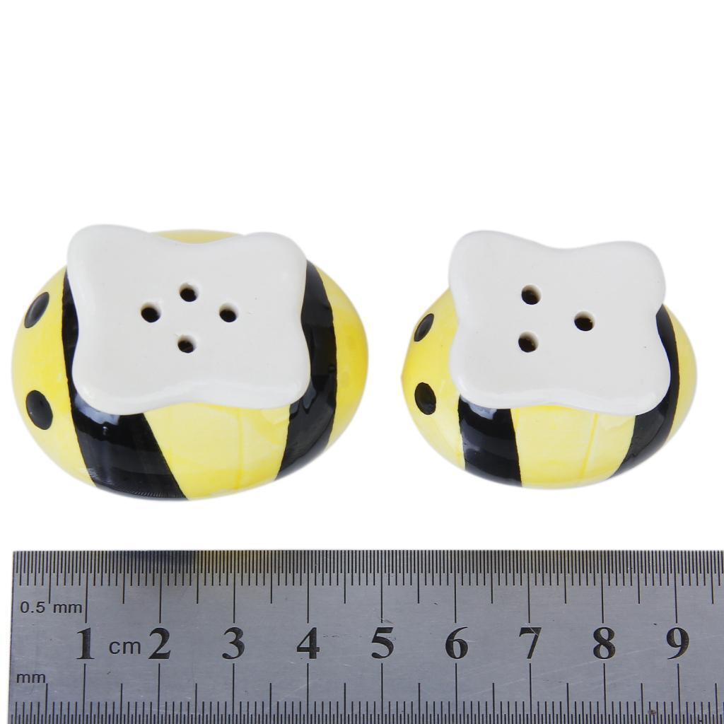 12pcs Ceramic Bees Salt Pepper Shakers Wedding Favors Party Event Reception Gift