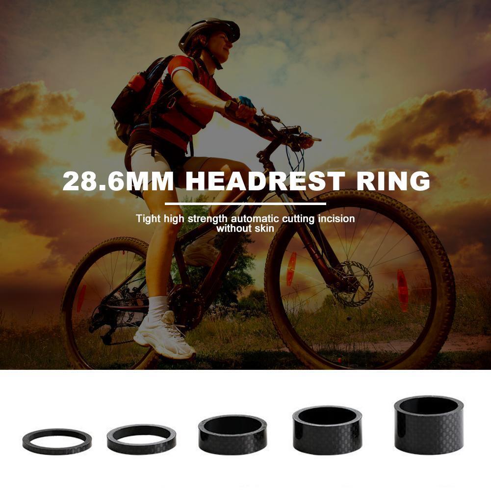 5pcs/set 28.6mm Carbon Fiber Washers MTB Bike Bicycle Headset Stem Spacers