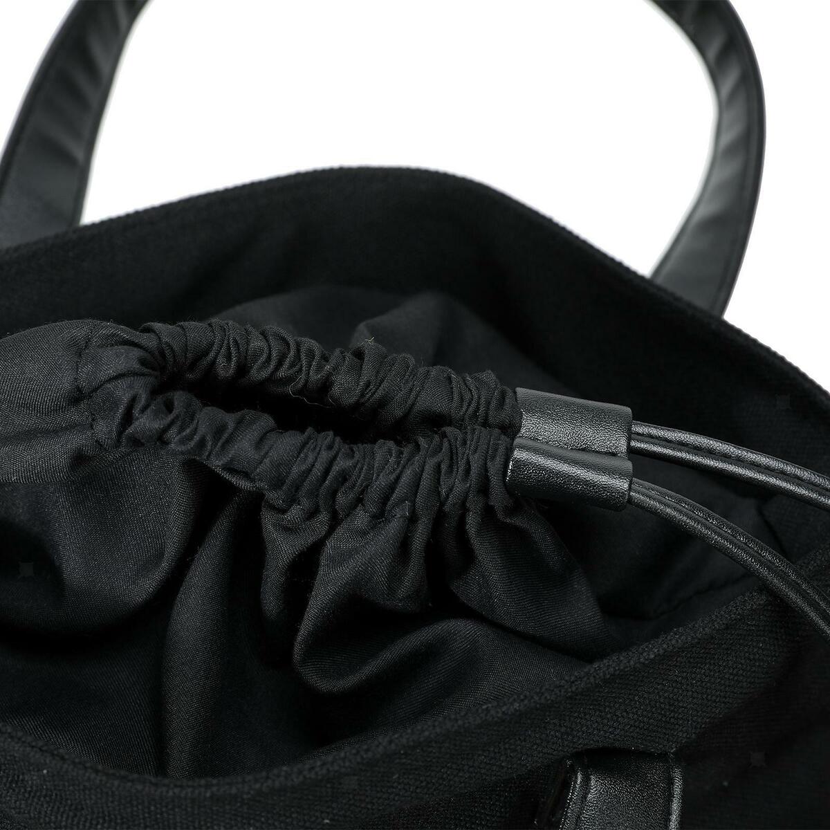 Crochet Bag Yarn Storage Tote Organizer with Pockets Drawstring Rope Case