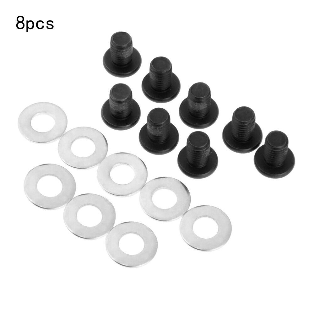 Pack of 8Pcs Steel Socket Hex Head Skating Screw 8mm with Gaskets for 4mm Wrench
