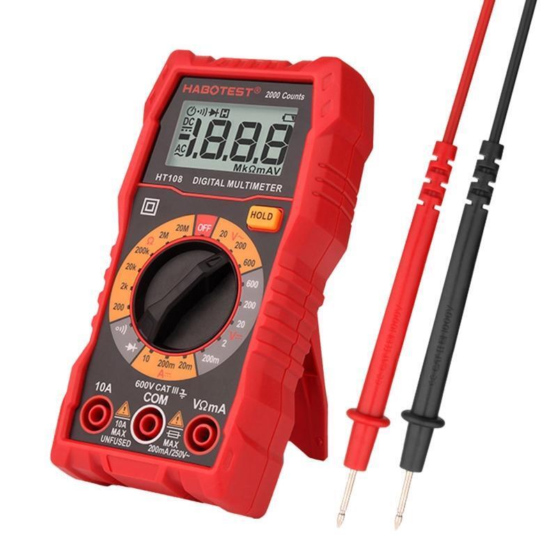 Digital Multimeter AC DC Voltage DC Current Resistance Diode Tester for Home