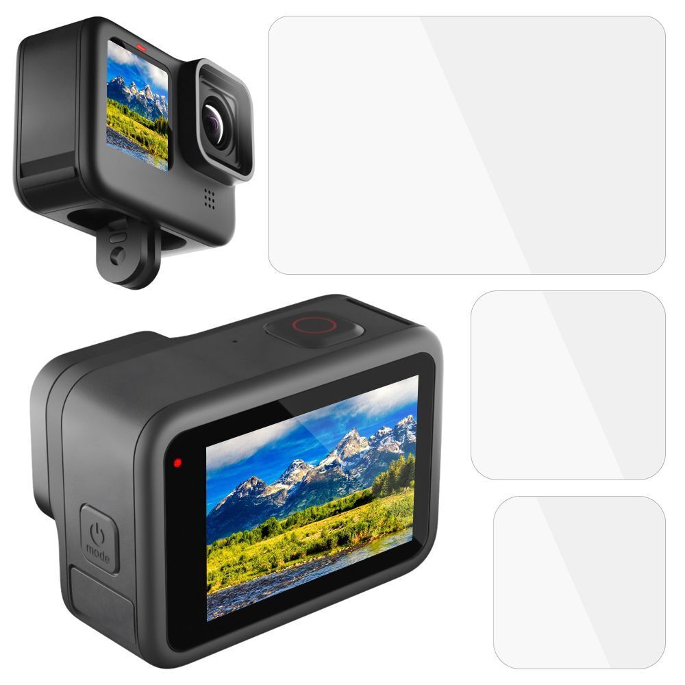 Protective Film Tempered Glass Screen Protector For GoPro Hero 10 Black