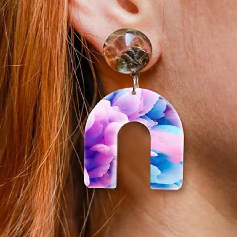 60Pieces Sublimation Blanks Products Earrings with Earring Hooks Jump Rings