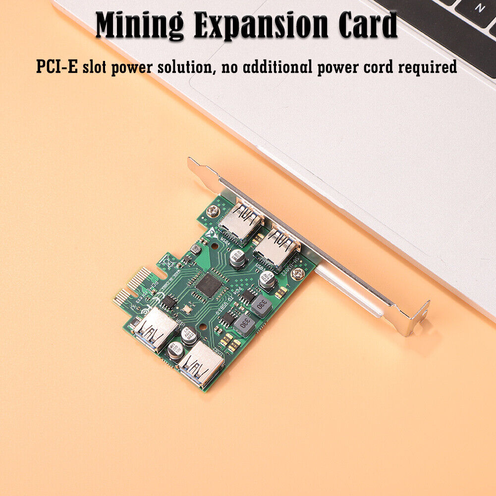 PCI-Express 1X to USB 3.0 Adapter PC Case Connect USB PCI-E 1 to 4 Riser