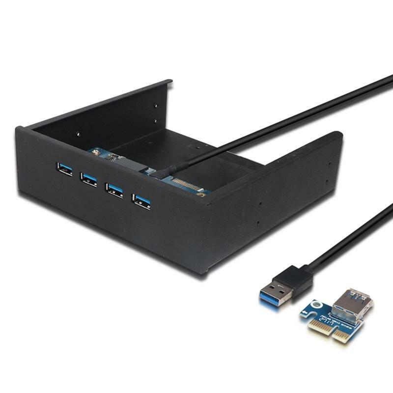 PCI-E to 4 Ports USB 3.0 5Gbps PCI Express USB 3.0 Expansion Card 3.5 in Bracket